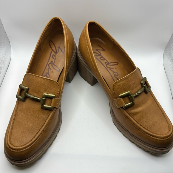 Zodiac Shoes - Zodiac Gemma Women’s Size 10 Chestnut Lug Sole Loafers- New without box